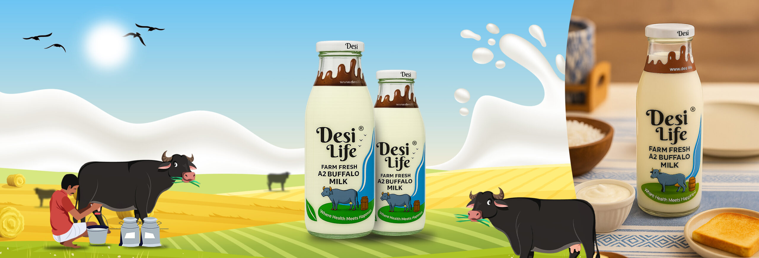 Desi_Life_Banners_A2_Buffalo_Milk